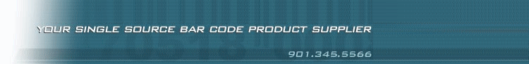 YOUR SINGLE SOURCE BAR CODE PRODUCT SUPPLIER - 901.345.5566