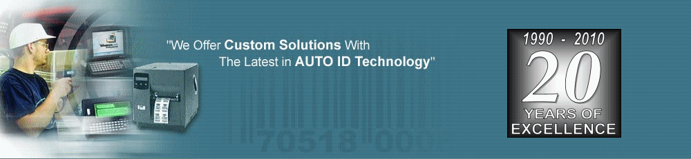 We Offer Custom Solutions With The Latest in AUTO ID Technology